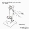 minh họa sử dụng khuấy sơn cho thùng 20L cố định nâng hạ tay THE RB-BA
