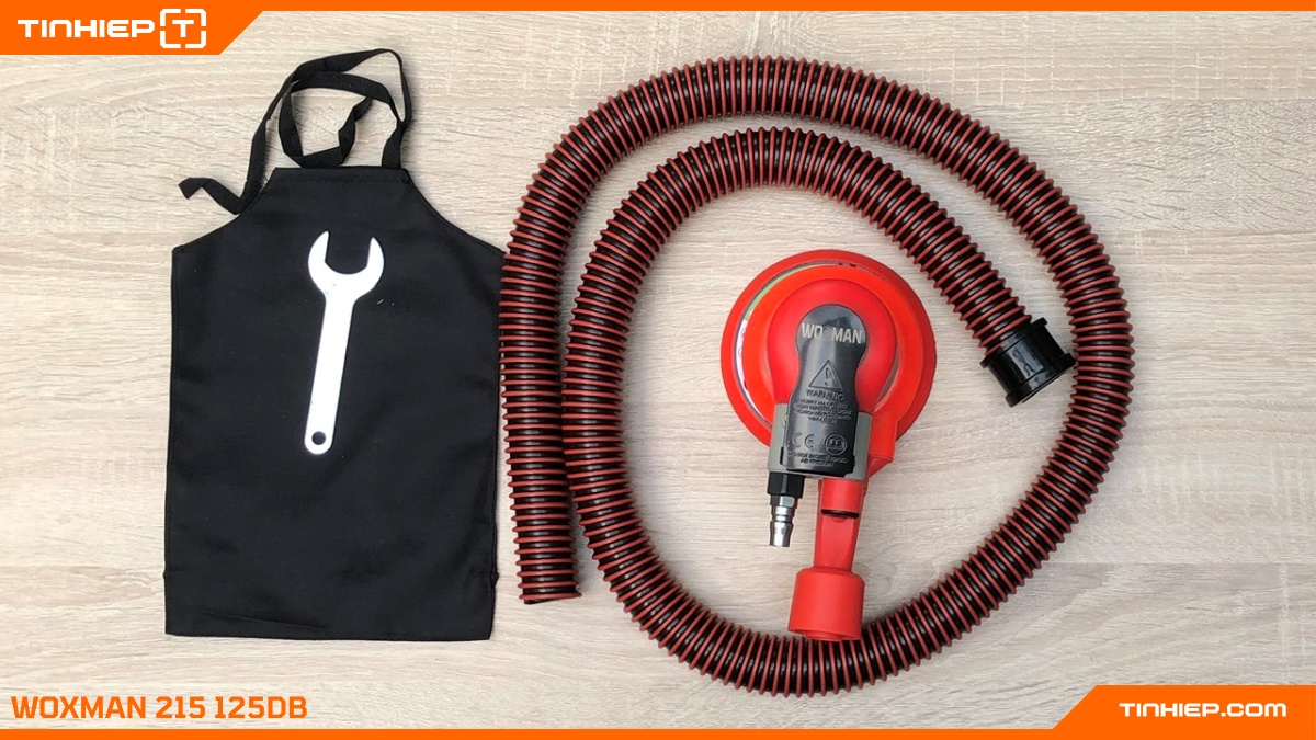 Máy chà nhám hơi hút bụi WOXMAN 215-125DB