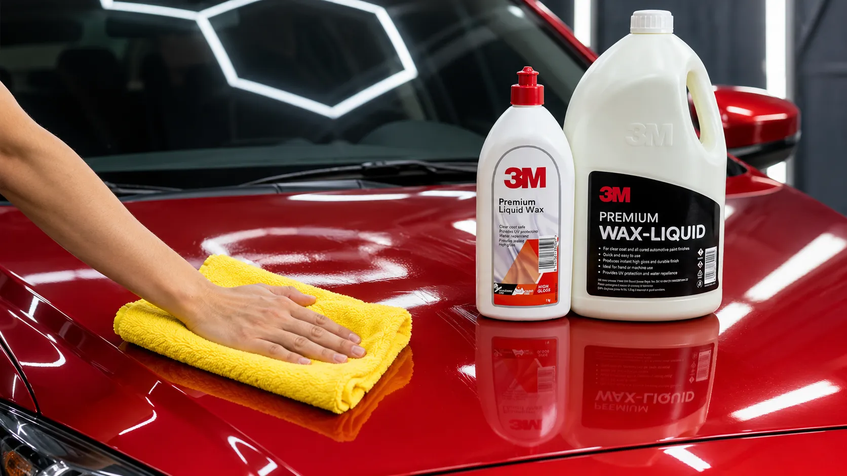 Xi Dưỡng Bóng 3M Premium Liquid Wax (1kg/5kg)