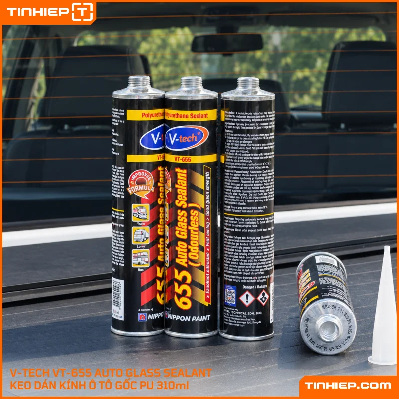 VT-655 Auto Glass Sealant keo kinh oto goc PU 310ml